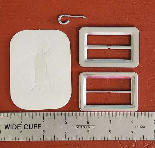 Two-part aluminum cover buckle 2-inch with template and tong