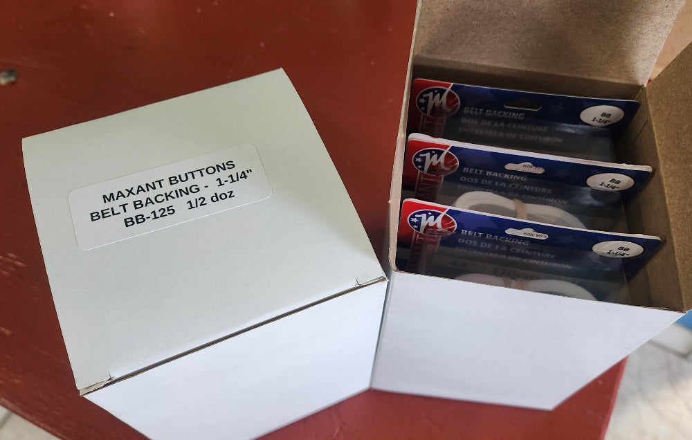 One dozen 1-1/4-inch belt backing packages