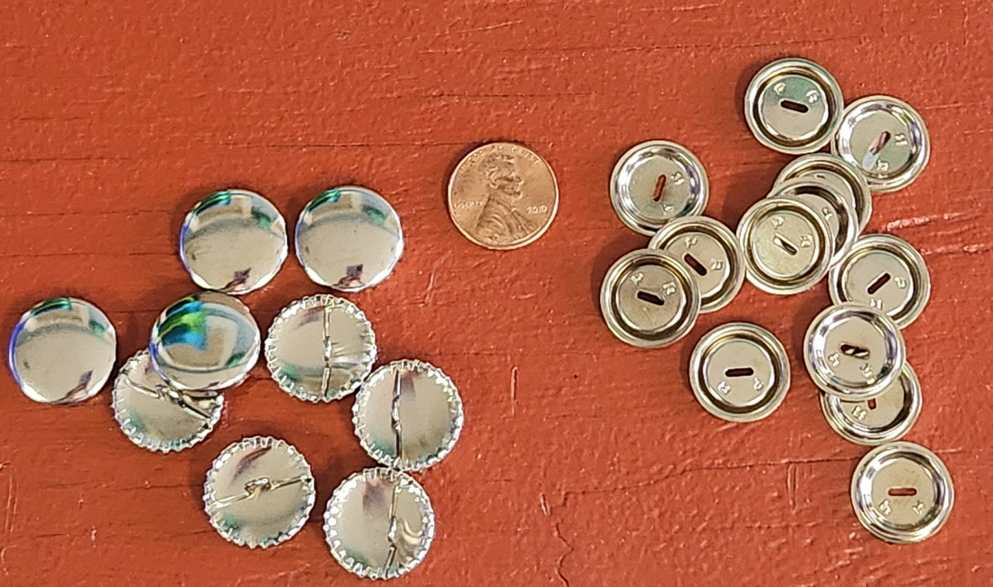 CoverButtons by Maxant 3/4-inch brass button with teeth