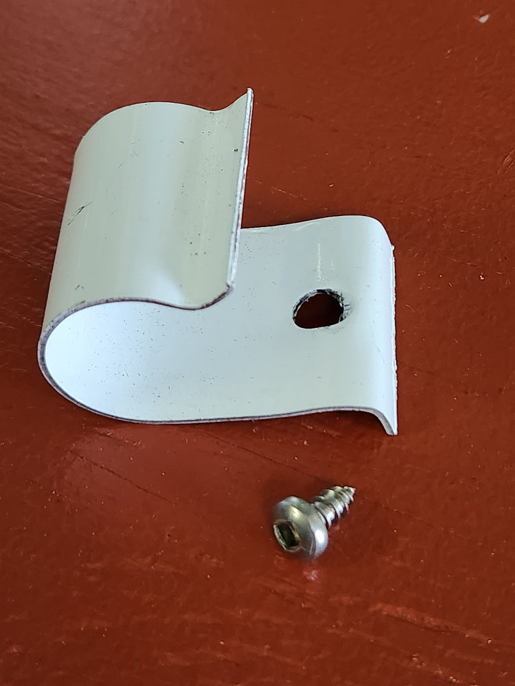 aluminum awning arm bracket and 3/8-inch stainless steel square drive screw