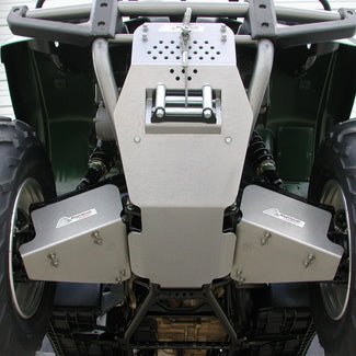 Yamaha Grizzly 660 Skid Plate Hook Holster and Winch Mounting Plate, 2pc