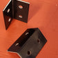 black angle bracket, 4 holes