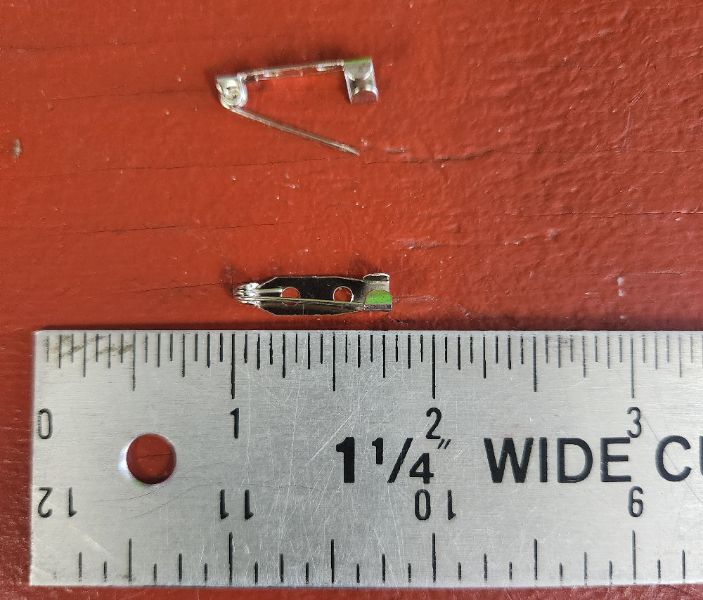 three-quarter-inch pin clasp
