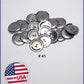 #45 - 1 1/8" (28mm) Cover Buttons