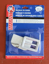 Two-part aluminum cover buckle with template and tong
