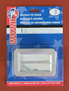 Two-part aluminum cover buckle 2-inch