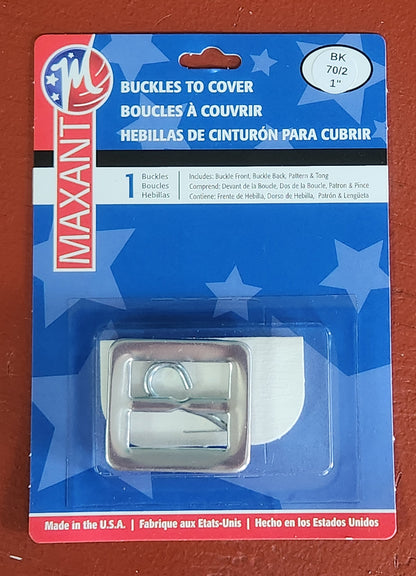 1-inch square two-part aluminum cover buckle kit with template and tong