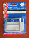 2-inch square two-part aluminum cover buckle with template and tong