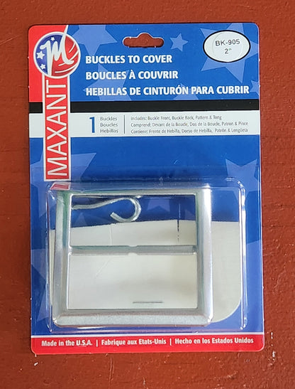 2-inch square two-part aluminum cover buckle with template and tong