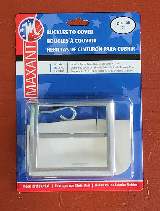 2-inch square two-part aluminum cover buckle with template and tong