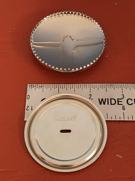 brass button with teeth 2-1/2 inch