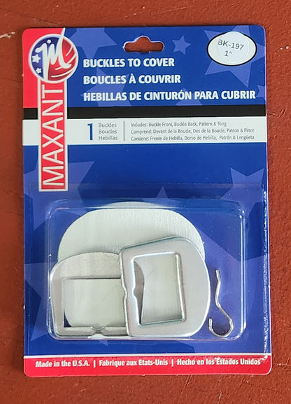 1 inch two-part aluminum cover buckle with template and tong