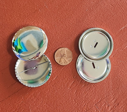 Maxant size 60 brass button with teeth