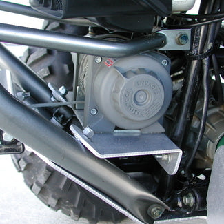 Yamaha Grizzly 660 Skid Plate Hook Holster and Winch Mounting Plate, 2pc