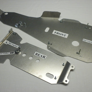 Yamaha Big Bear 400 IRS 2007-2012 Full Belly Skid Plate, 2pc